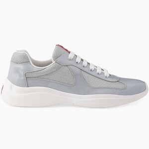Prada Gray and White Men's Athletic Shoes